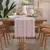 Corredor De Mesa De Linho De Algodão, Tassel Oco Tecido, Toalha De Mesa, Cobert