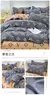 4 peças, conjunto de cama 100% algodão, conjunto de edredom de lençol de quat - DOMU DECOR