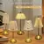 Sensor de toque recarregável led night light cristal led candeeiro mesa 3 núcl - comprar online