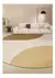 Tapete redondo listrado bege estilo creme arte sala de estar tapetes minimalista - DOMU DECOR