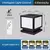 Luz solar ao ar livre led coluna cronometrada luz escurecimento luzes solares co - DOMU DECOR
