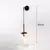 Nordic moderno vintage lâmpadas de parede led bola vidro espelho ao lado do qua - comprar online