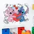 Miniso cartoon lilo&amp; stitch adesivos de parede para quarto. na internet