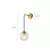 Nordic moderno vintage lâmpadas de parede led bola vidro espelho ao lado do qua na internet