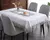 Toalha de mesa bordada de renda batilo, branca, floral, retangular, à prova d&# - DOMU DECOR
