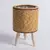 Moda rattan tecido vaso de flores plantadores de flores criativos com pernas rem