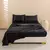 Lençóis de cetim, conjunto de lençóis queen size, 4 peças de conjunto de ca