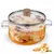 Panela de vidro transparente com tampa, 1,6l, resistente ao calor, panela de sop - comprar online