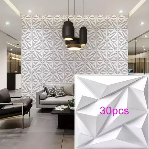Painel de parede texturizado 3D KUUJOJOJO para decoração de parede interna, ad