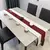 Imagem do Estilo chinês cor sólida listras linho corredor de mesa lençóis modernos e m