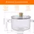 Imagem do Panela de vidro transparente com tampa, 1,6l, resistente ao calor, panela de sop