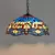 Retro estilo tiffany lustre de vidro colorido mediterrâneo luz pingente para ba - DOMU DECOR
