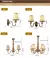 Luxo clássico led lustre luz sala de jantar quarto pendurado luz decoração ca na internet