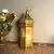1 peça de metal marrocos lanterna castiçal, elegante casa recorte castiçal fe na internet