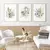 3 pçs/set aquarela planta arte da parede boêmio flor decoração da lona impre