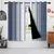 2 unidades/conjunto cor sólida gradiente janela cortina onda padrão cortinas d