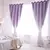Camadas duplas românticas sheer crianças meninas cortinas com estrelas ocas pa - DOMU DECOR