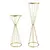 Vasos de flores de ferro cor dourada 50/68cm, suporte de flores para casamento, - loja online