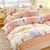 Imagem do Conjunto de cama de algodão para casal, lençol confortável, estilo fresco, ca