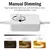 220v regulável cob led neon strip light dimmer interruptor plug kit à prova à