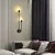 Nordic luxo lâmpada de parede sala estar moderno e minimalista led preto ouro c na internet