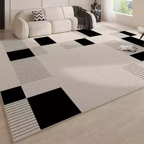 Tapete preto e branco