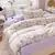 Conjunto de cama de algodão para casal, lençol confortável, estilo fresco, ca na internet