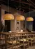 Mão-Woven Bamboo Lanterna Lâmpada pingente, Vime Natural Rattan, Lustres LED E - loja online