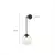 Nordic moderno vintage lâmpadas de parede led bola vidro espelho ao lado do qua