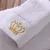 Toalha de algodão super absorvente para adultos Coroa bordada Toalha de banho b