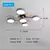 Moderno 3 Cores Diferentes LED Lustre, Adequado para Sala, Quarto, Hotel, Sala d - loja online