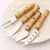 Conjunto de facas de queijo de bambu, talheres de queijo, aço inoxidável, cort - comprar online