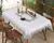 Toalha de mesa bordada de renda batilo, branca, floral, retangular, à prova d&# - comprar online