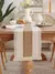 Corredor de mesa, serapilheira natural boho corredor de mesa moderno fazenda dec - DOMU DECOR