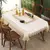 Toalha de mesa bordada de renda batilo, branca, floral, retangular, à prova d&# - comprar online