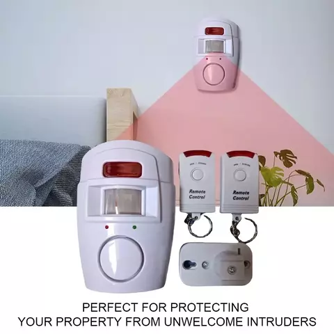 Sensor de movimento sem fio alarme dispositivo de segurança em casa alimentado