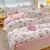 Conjunto de cama de algodão para casal, lençol confortável, estilo fresco, ca - loja online