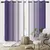 2 unidades/conjunto cor sólida gradiente janela cortina onda padrão cortinas d