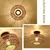 Candelabro de teto de bambu natural, lâmpada suspensa, fixação artesanal de r - DOMU DECOR