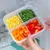 Caixa de armazenamento de geladeira 4/6 grau alimentos vegetais frutas caixa de na internet