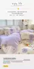 Conjunto de cama de algodão para casal, lençol confortável, estilo fresco, ca na internet