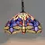 Retro estilo tiffany lustre de vidro colorido mediterrâneo luz pingente para ba - comprar online