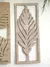 Decoração de parede com 3 peças de arte em madeira, placa de folha boho, deco - comprar online