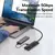Baseus adaptador de hub usb 4 em 1 usb tipo c para usb 3.0 hub divisor adaptador - DOMU DECOR