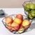Cesta de frutas de ferro de vários tamanhos, tigela de armazenamento de fio de - loja online