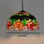 Retro estilo tiffany lustre de vidro colorido mediterrâneo luz pingente para ba - comprar online