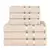 Kit 3 Toalhas de Banho e 3 Toalhas de Rosto Lyra - Toalhas K&amp;C Marrom - DOMU DECOR