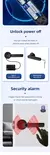 XSDTS-Smart Door Lock Handle com Fingerprint Key Card, Digital Door Lock, Teclad - loja online