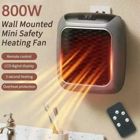 Mini aquecedor para casa pequeno banheiro ventiladores de aquecimento 800w