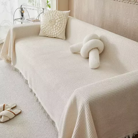 Capa de sofá de tecido de algodão para cadeira reclinável futon, protetor lav